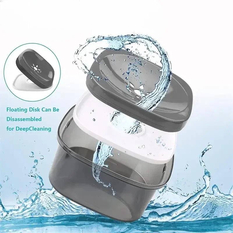 2-L anti-spill pet water bowl