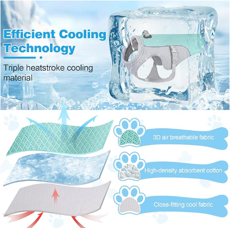 Summer Dog Cooling Vest Harness
