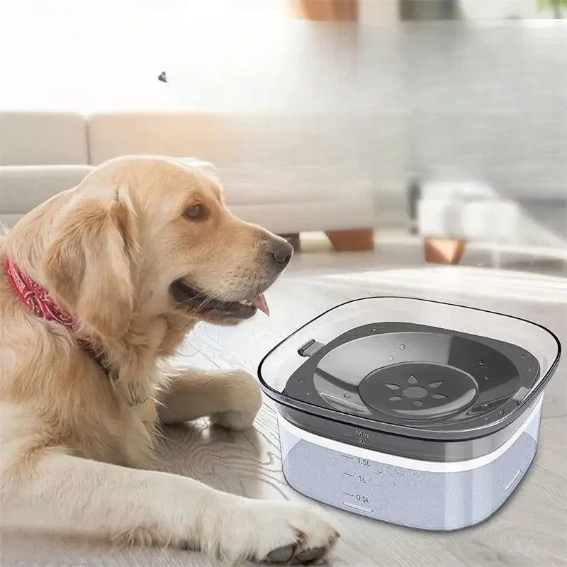 2-L anti-spill pet water bowl