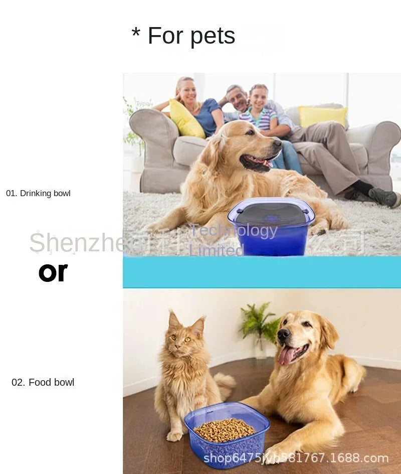 2-L anti-spill pet water bowl