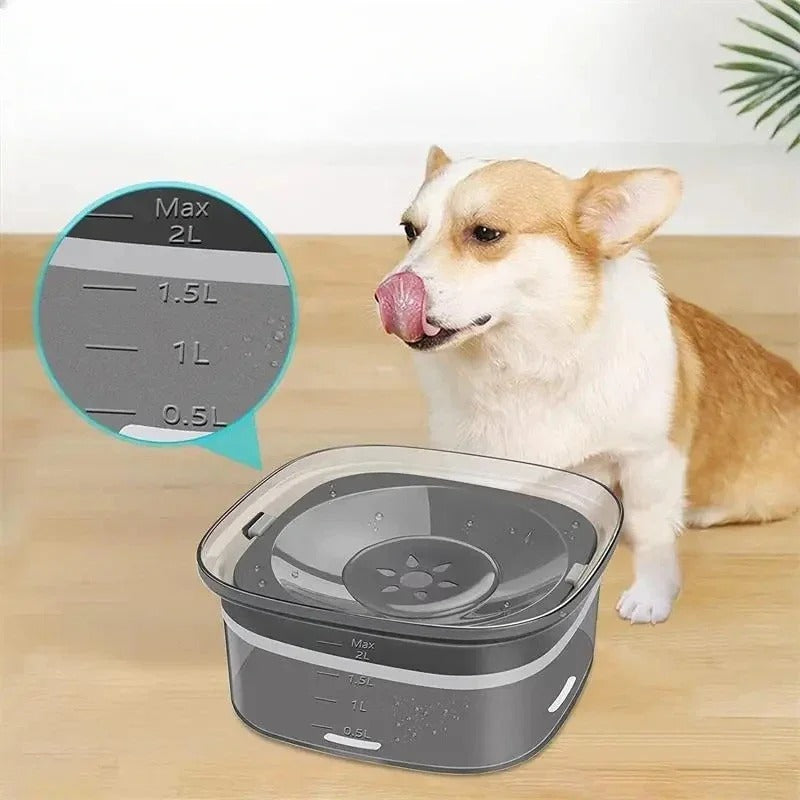 2-L anti-spill pet water bowl