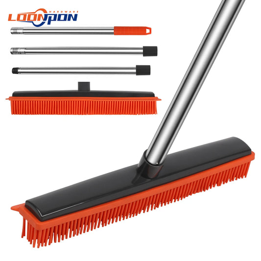Pet Hair Removal Rubber Broom