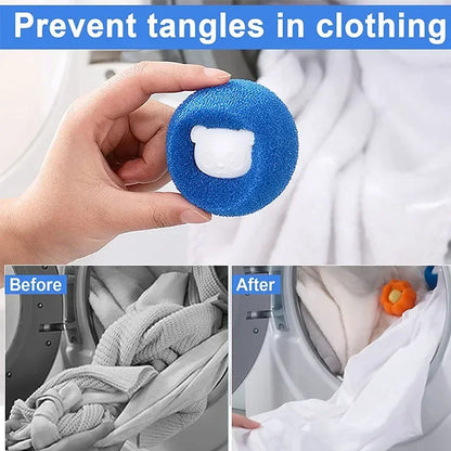 Reusable Laundry Balls Pet Hair Collector for Washing Machine Laundry Lint Catcher