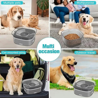 2-L anti-spill pet water bowl