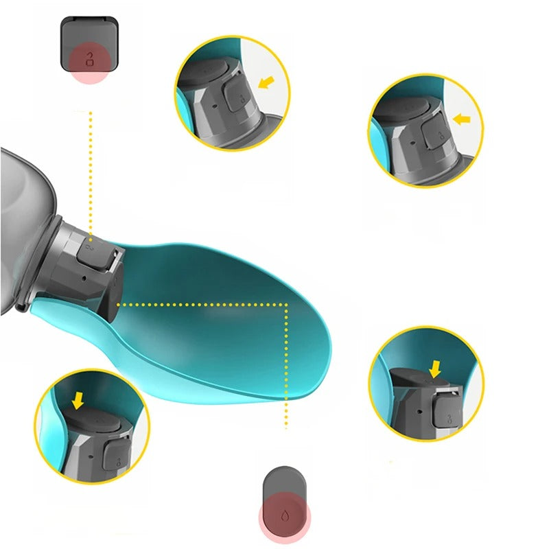 Portable Dog Water Bottle 800 ml